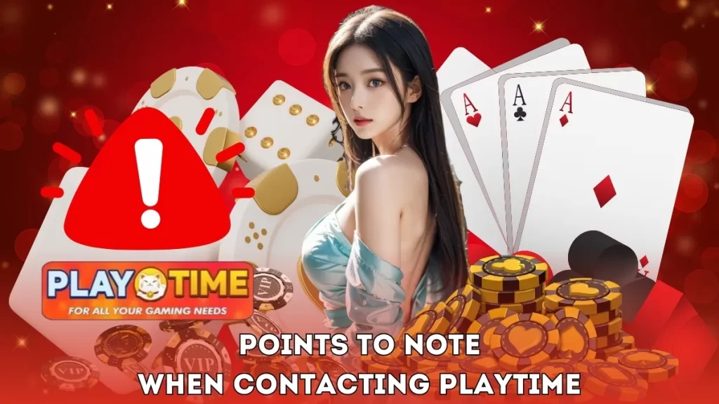 Points to Note When Contacting PLAYTIME
